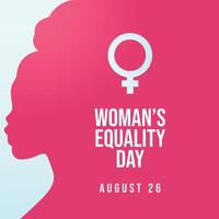 Womens Equality Day template good for celebration usage. flat design. eps 10. vector