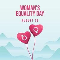 Womens Equality Day template good for celebration usage. flat design. eps 10. vector
