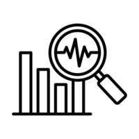 Insight Pulse icon line illustration vector