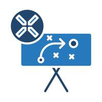 Strategy Nexus icon line illustration vector