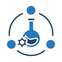 Connect Catalyst icon line illustration vector