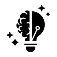 Creative Spark icon line illustration vector