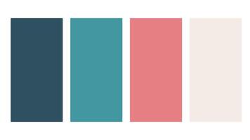 Blue, pink, white color palette. Set of bright color palette combination in rgb hex. Color palette for ui ux design. Abstract illustration for your graphic design, banner, poster, landing page vector