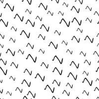 Seamless pattern with sketch squiggle vector