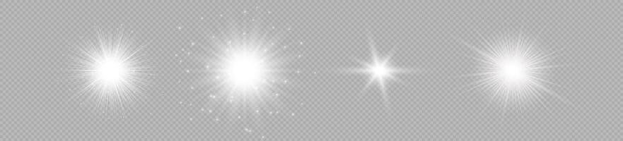 Light effect of lens flares vector