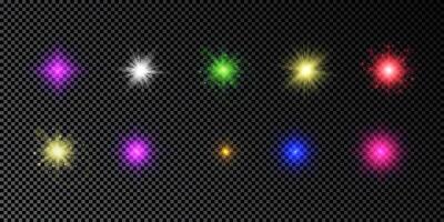 Light effect of lens flare vector