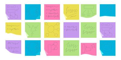 Kanban Project Management System. Flat cartoon illustration. Objects isolated on white background. vector