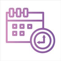 calendar in flat design style vector