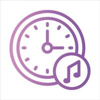 alarm in flat design style vector