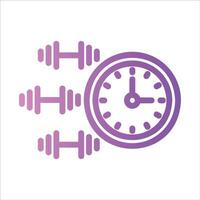 dumbbell in flat design style vector