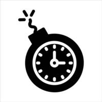 deadline in flat design style vector