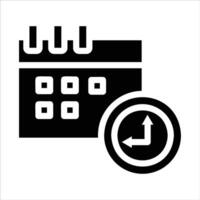 calendar in flat design style vector