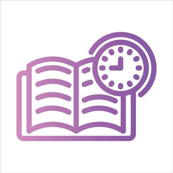 reading in flat design style vector