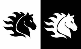 illustration graphic of template logo design horse head vector