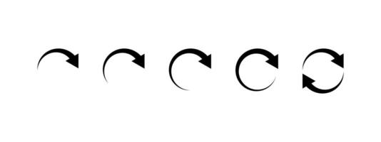 A set of arrows pointing in different directions vector