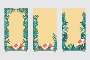 Summer abstract background with copy space for text for banner, greeting card, poster, advertising and social media stories design templates vector