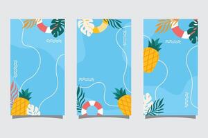 Summer abstract background with copy space for text for banner, greeting card, poster, advertising and social media stories design templates vector