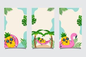 Summer abstract background with copy space for text for banner, greeting card, poster, advertising and social media stories design templates vector