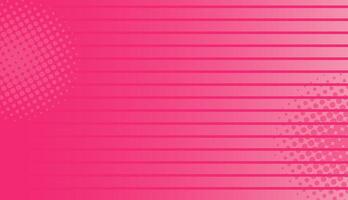 Pink abstract background with halftone and stripes shapes. Suitable for banner, poster, presentation or flyer vector