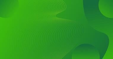 Green abstract background with line waves. Suitable for banner, poster, brochure and flyer vector