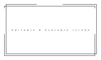 Border frame line illustration page on white background. vector