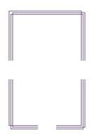 Border frame line illustration page on black background. vector