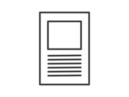 Illustration a icon depicting documents, suitable for web and mobile applications, isolated for use in graphic and design. vector