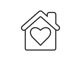 Icon a house representation, isolated against a clean background. This simple symbol evokes a sense of warmth and security, embodying the concept of home. vector
