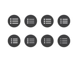 Hamburger menu icon, buttons for website, UI navigation, mobile app, presentation. design elements and user Interface icons. vector