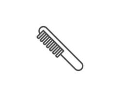 graphic icons of beauty in the form of combs for massage or darsonval procedures. vector