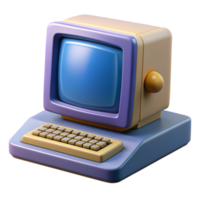 Old Computer 3d Object png
