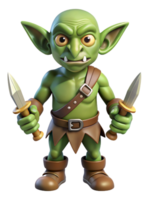 Green Goblin with Dagger 3d Object png