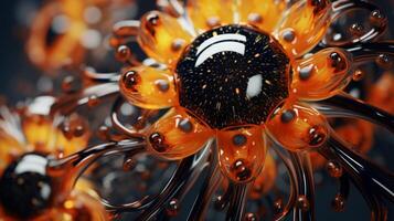 Abstract fractal background. Neural network photo