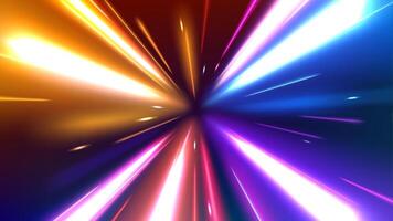 Abstract Tunnel Speed Light Starburst Background Dynamic Technology Concept vector