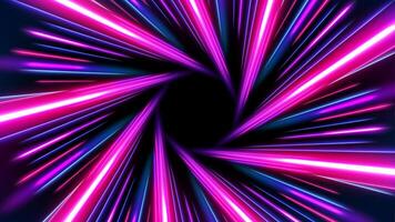 Pink and Blue Rays Zoom in Motion Effect, Swirl Light Color Trails vector