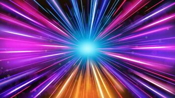 Abstract Tunnel Speed Light Starburst Background Dynamic Technology Concept vector
