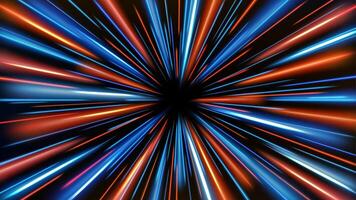 Abstract Tunnel Speed Light Starburst Background Dynamic Technology Concept vector