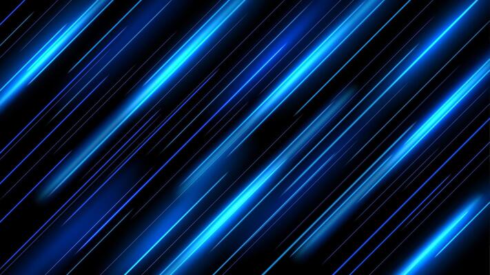 Abstract Blue Lines of Light on A Background, Isolated and Easy to Edit