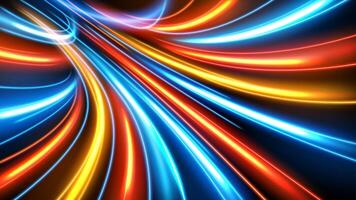 Abstract Tunnel Speed Light Starburst Background Dynamic Technology Concept vector