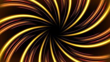 Gold and Red Rays Zoom in Motion Effect, Swirl Light Color Trails vector
