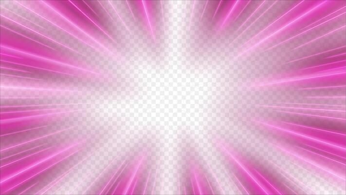 Pink Rays Zoom In Motion Effect, Light Color Trails
