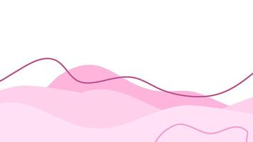 Fifth pastel pink shapes abstract background. flat pink design background. minimalist pink color background vector