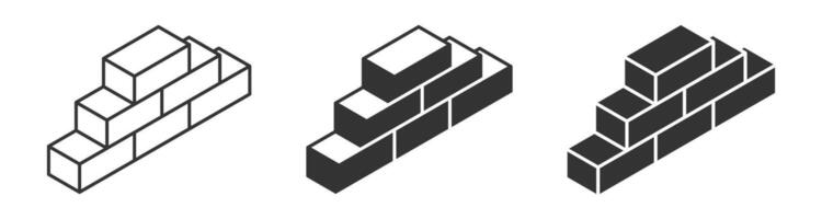 illustration of building blocks in different styles. Ideal for concepts of construction, growth, and progress. vector