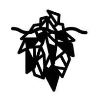 Iceberg rock floating on water icon illustration with black outline isolated on square white background. Simple flat cartoon art styled drawing. vector