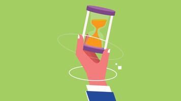Time management and task deadline concept illustration vector