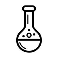 Lab logo or modern line icon. line art and icon design with bold outline. Black and white Pixel Perfect minimalistic symbol isolate white background. Creative logotype vector