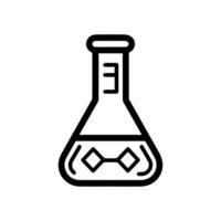 Lab logo or modern line icon. line art and icon design with bold outline. Black and white Pixel Perfect minimalistic symbol isolate white background. Creative logotype vector