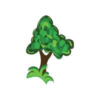 Tree icon isolated on white background for your web and mobile app design. Illustration element design with nature theme. plant and tree vector