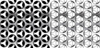 Metallic volumetric tech patterns vector