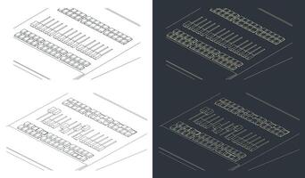 Mixing control surface drawings vector